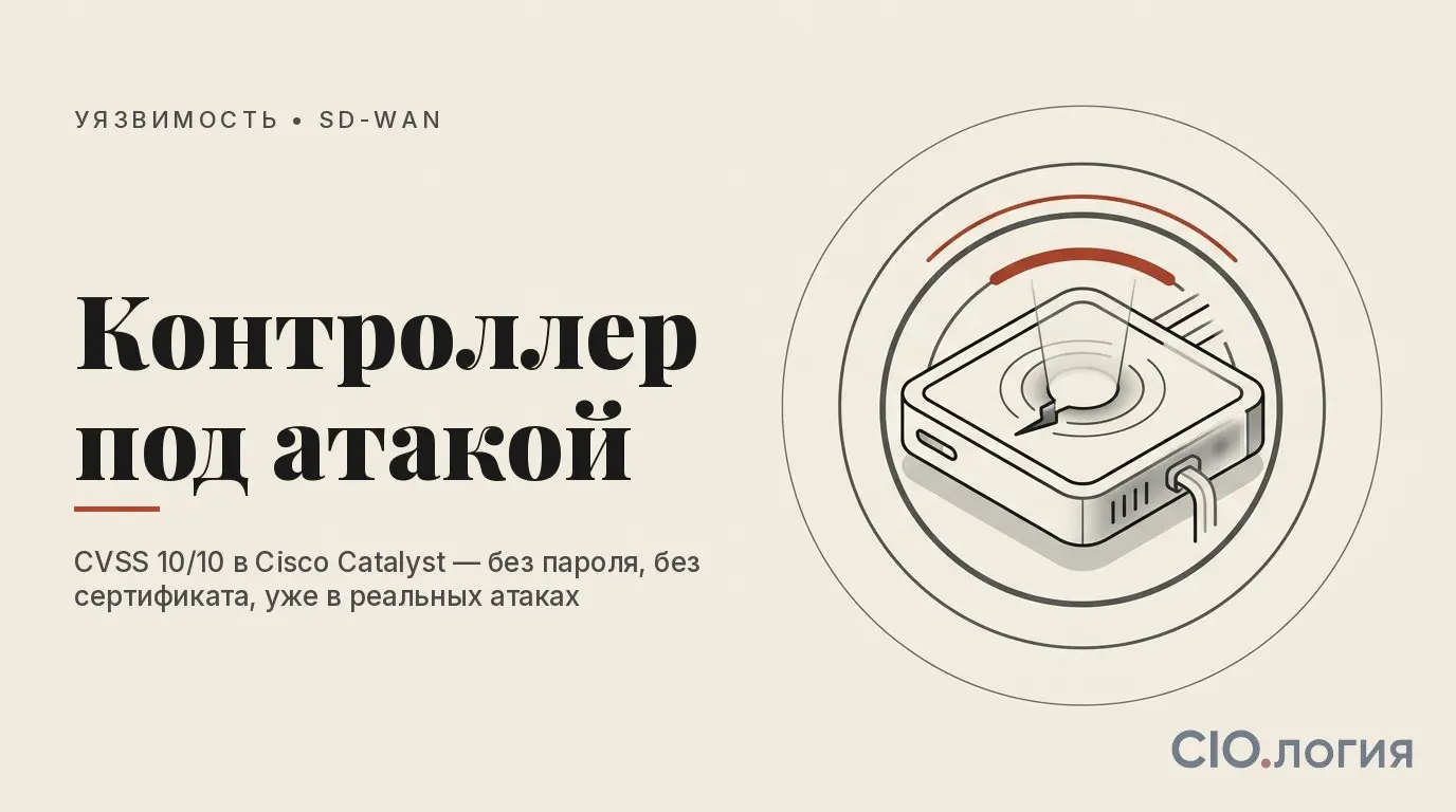 CVE-2026-20182: уязвимость с оценкой 10/10 в Cisco SD-WAN… | Сетка — социальная сеть от hh.ru