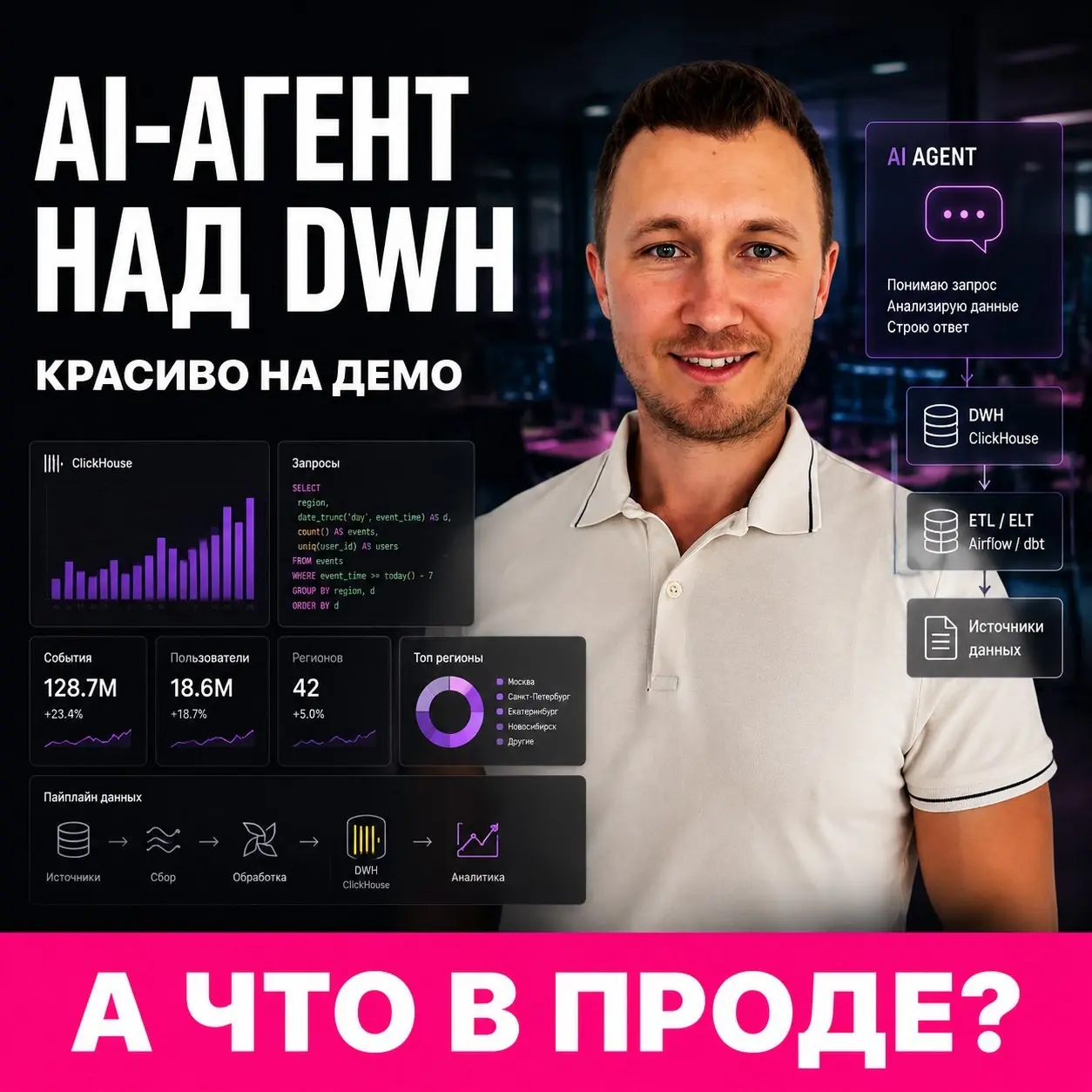AI-агенты над DWH красиво на демо. В проде интереснее. | Сетка — социальная сеть от hh.ru
