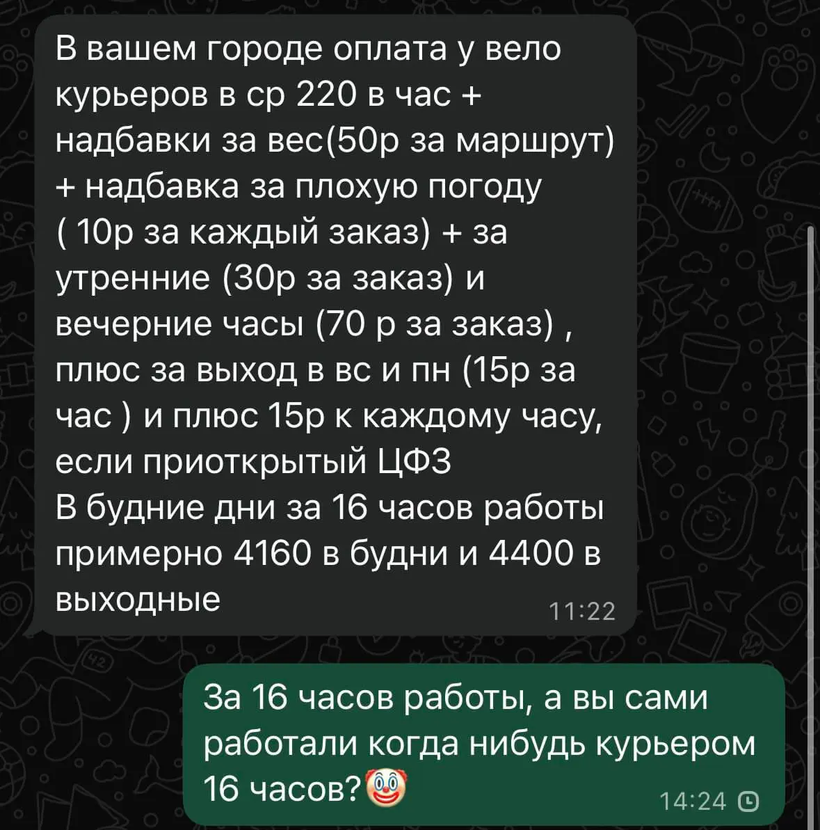 Для уникумов которые говорят что курьером можно заработать МИЛЛИОНЫ 🤡 | Сетка — социальная сеть от hh.ru