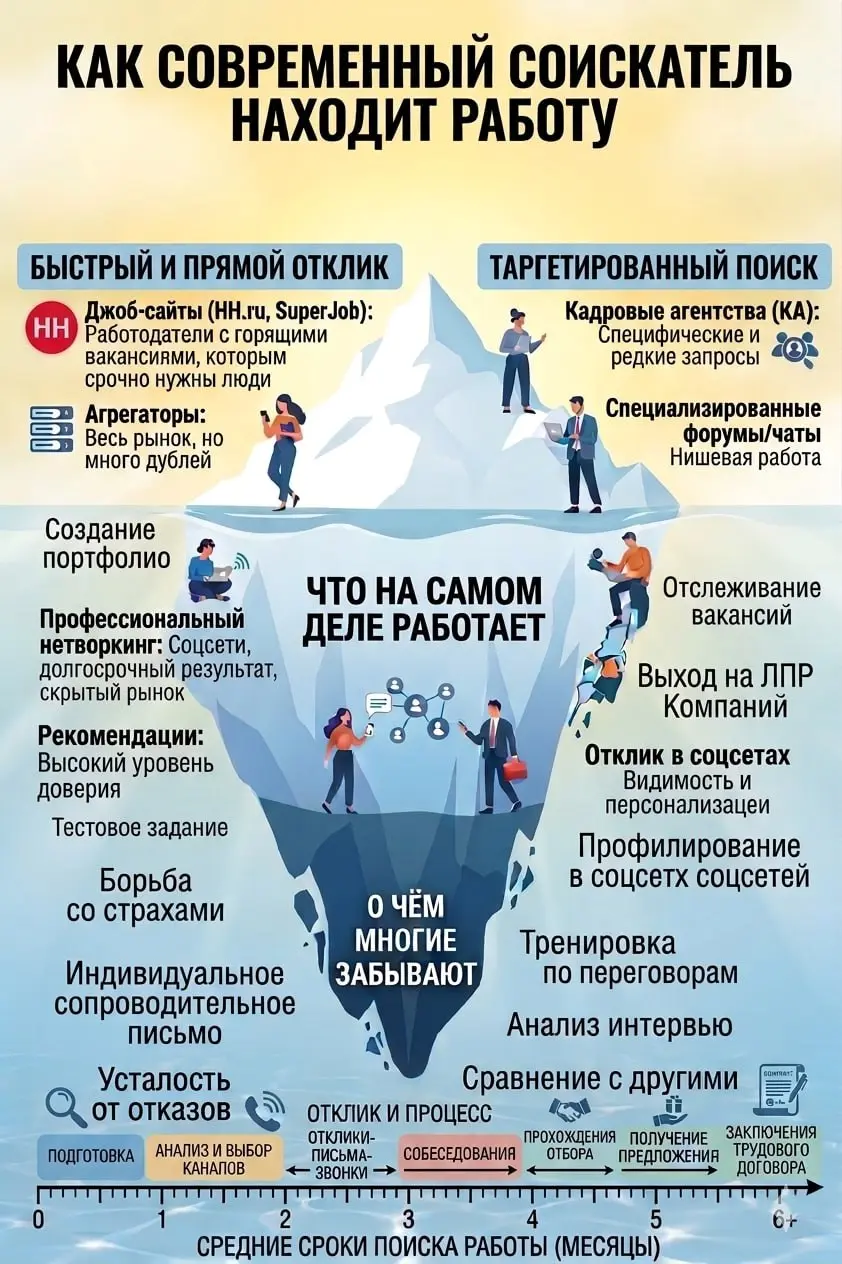Сделала вот такой айсберг, посмотрите насколько понятно?
Нужно что-то добавить? Изменить?
#полезное | Сетка — социальная сеть от hh.ru