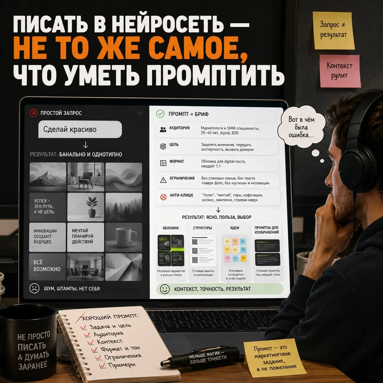 Писать в нейросеть — не то же самое, что уметь промптить | Сетка — социальная сеть от hh.ru