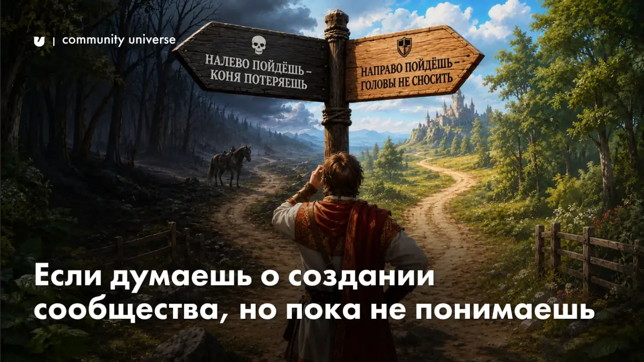 «Налево пойдёшь — коня потеряешь, направо пойдёшь — головы не сносить»
Часто на такой развилке оказываются не только добры молодцы, но и основатели сообществ: закрыть сообщество или "вдохнуть жизнь" в... | Сетка — социальная сеть от hh.ru