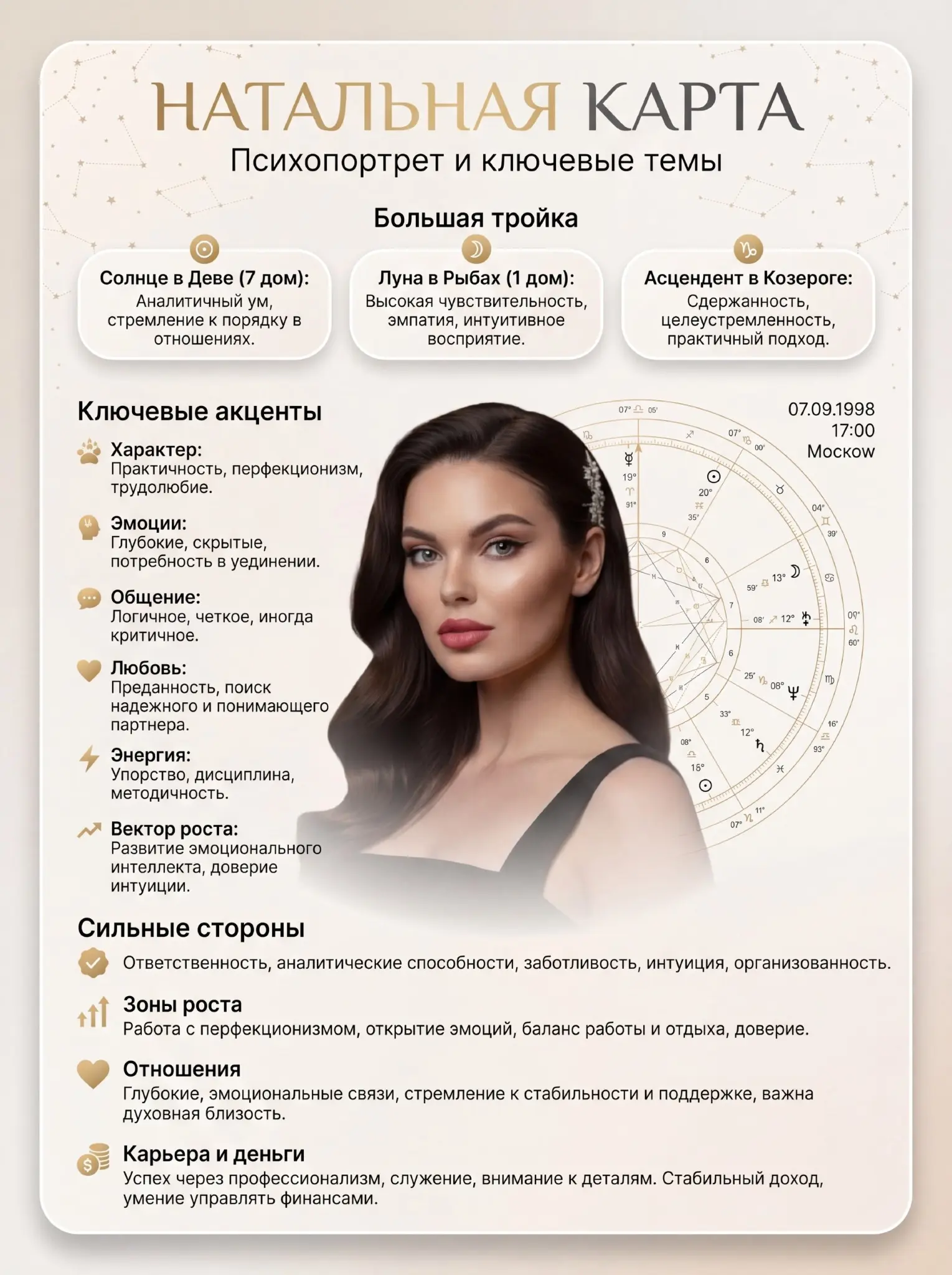 Натальная карта в ИИ | Сетка — социальная сеть от hh.ru