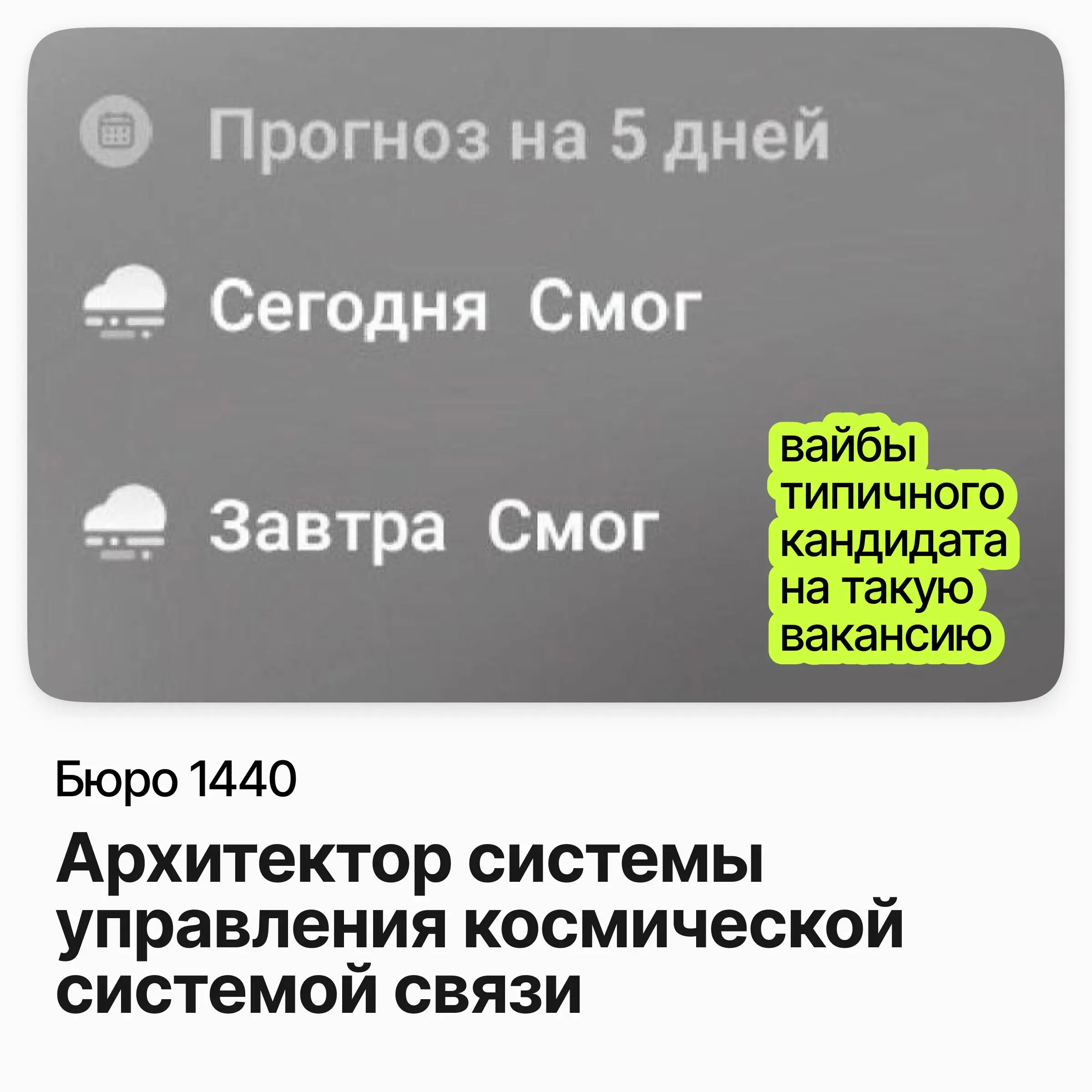 Архитектор системы управления системой связи / Бюро 1440 | Сетка — социальная сеть от hh.ru