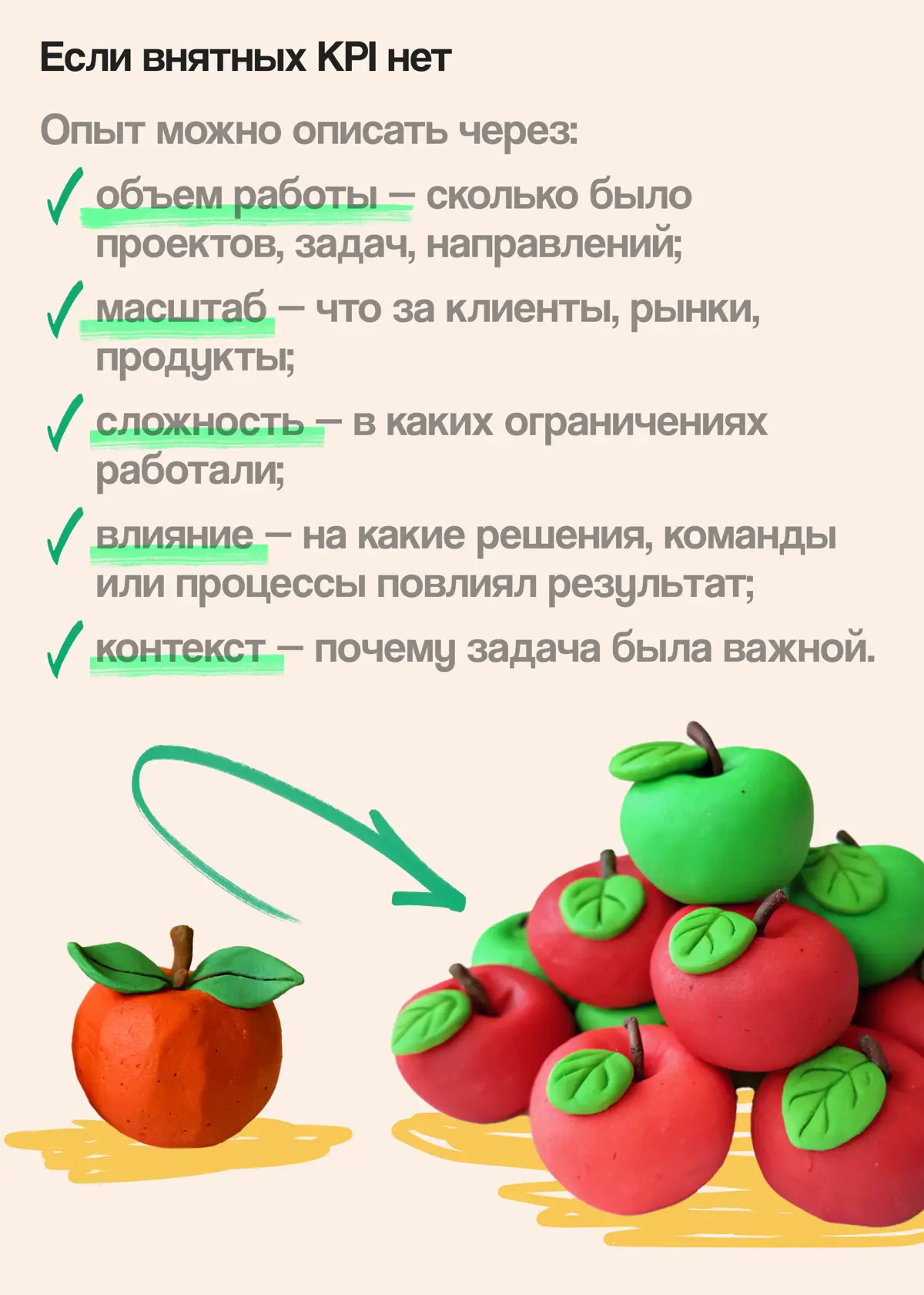 Как описать опыт через результат, если нет внятных KPI | Сетка — социальная сеть от hh.ru