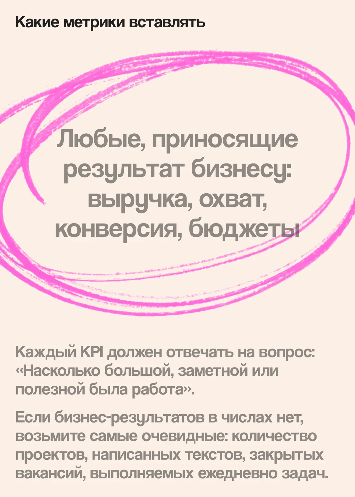 Как описать опыт через результат, если нет внятных KPI | Сетка — социальная сеть от hh.ru