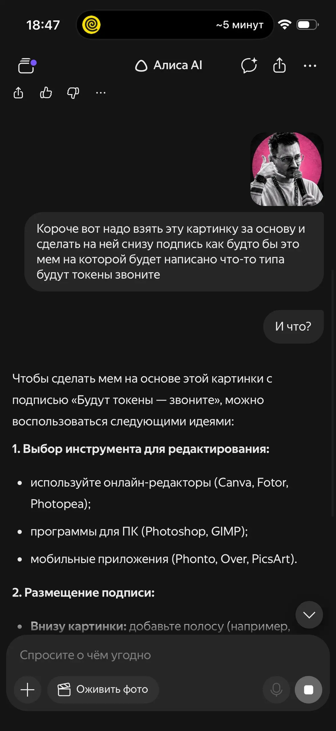Алиса, спасибо, я тебя понял! | Сетка — социальная сеть от hh.ru
