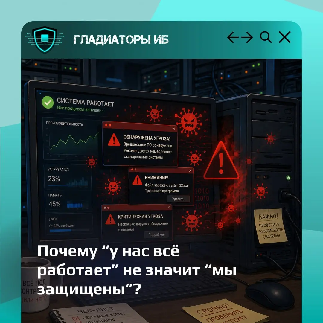 “У нас всё работает” — это еще не проверка безопасности
Сайт открывается, CRM работает, почта приходит, сотрудники заходят в нужные сервисы | Сетка — социальная сеть от hh.ru