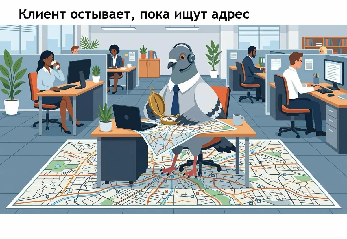 Клиент остывает, пока ваш менеджер ищет адрес | Сетка — социальная сеть от hh.ru