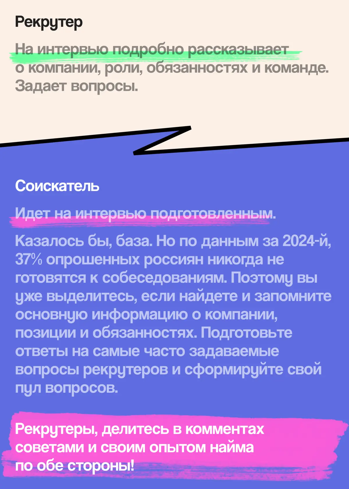 Есть опыт найма? Используйте его для поиска своей работы | Сетка — социальная сеть от hh.ru