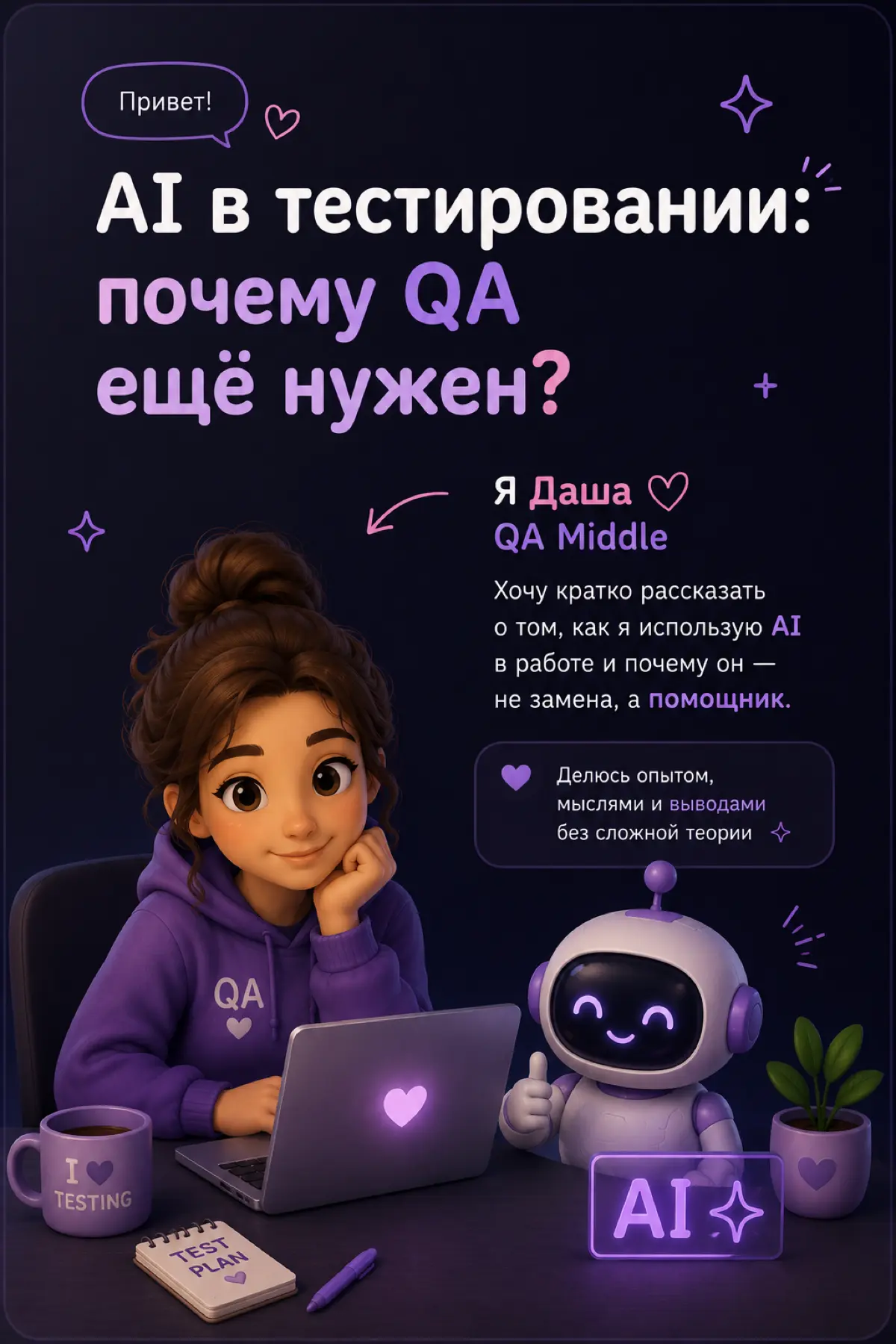 AI в работе QA 🤖👩🏼‍💻 | Сетка — социальная сеть от hh.ru