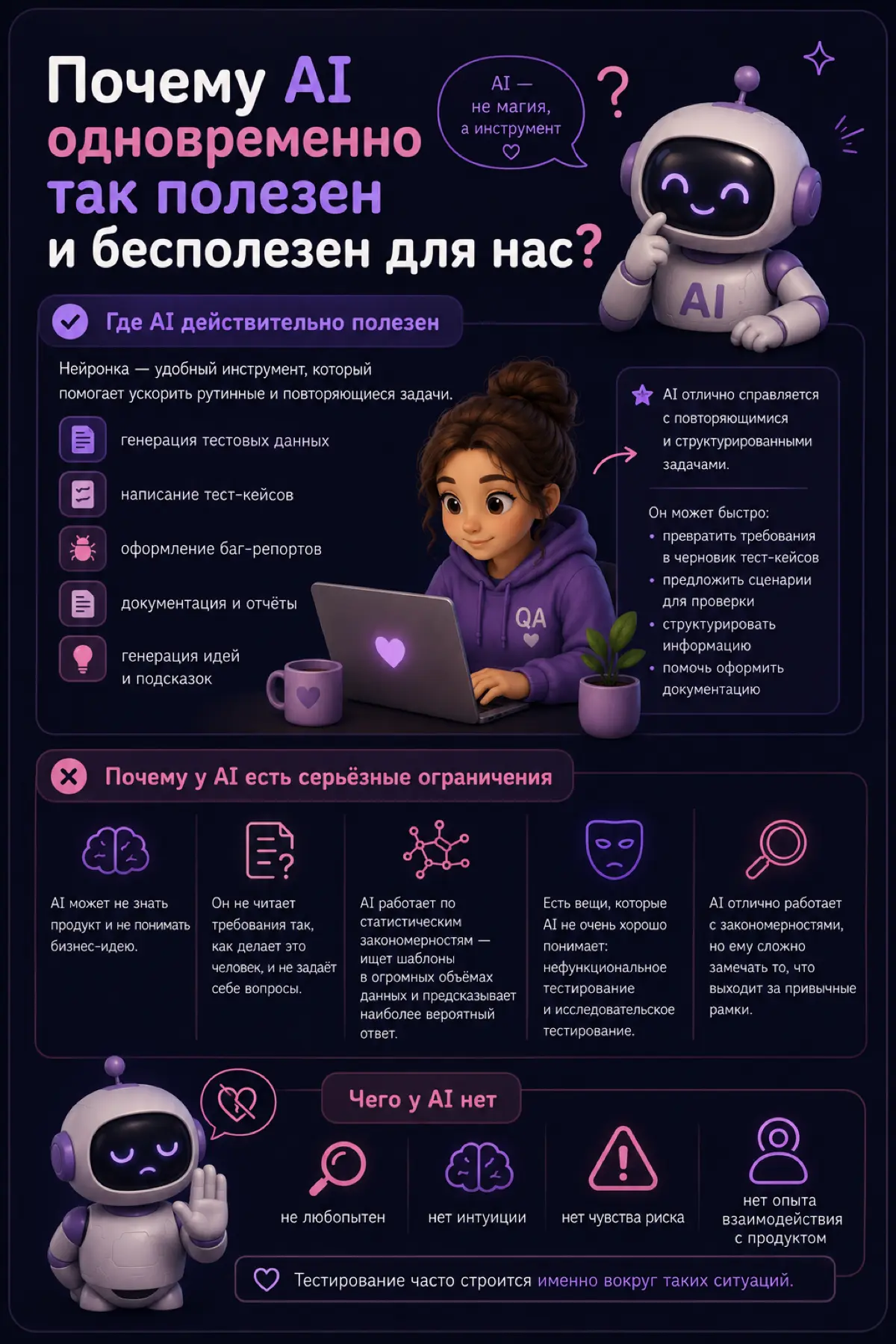 AI в работе QA 🤖👩🏼‍💻 | Сетка — социальная сеть от hh.ru