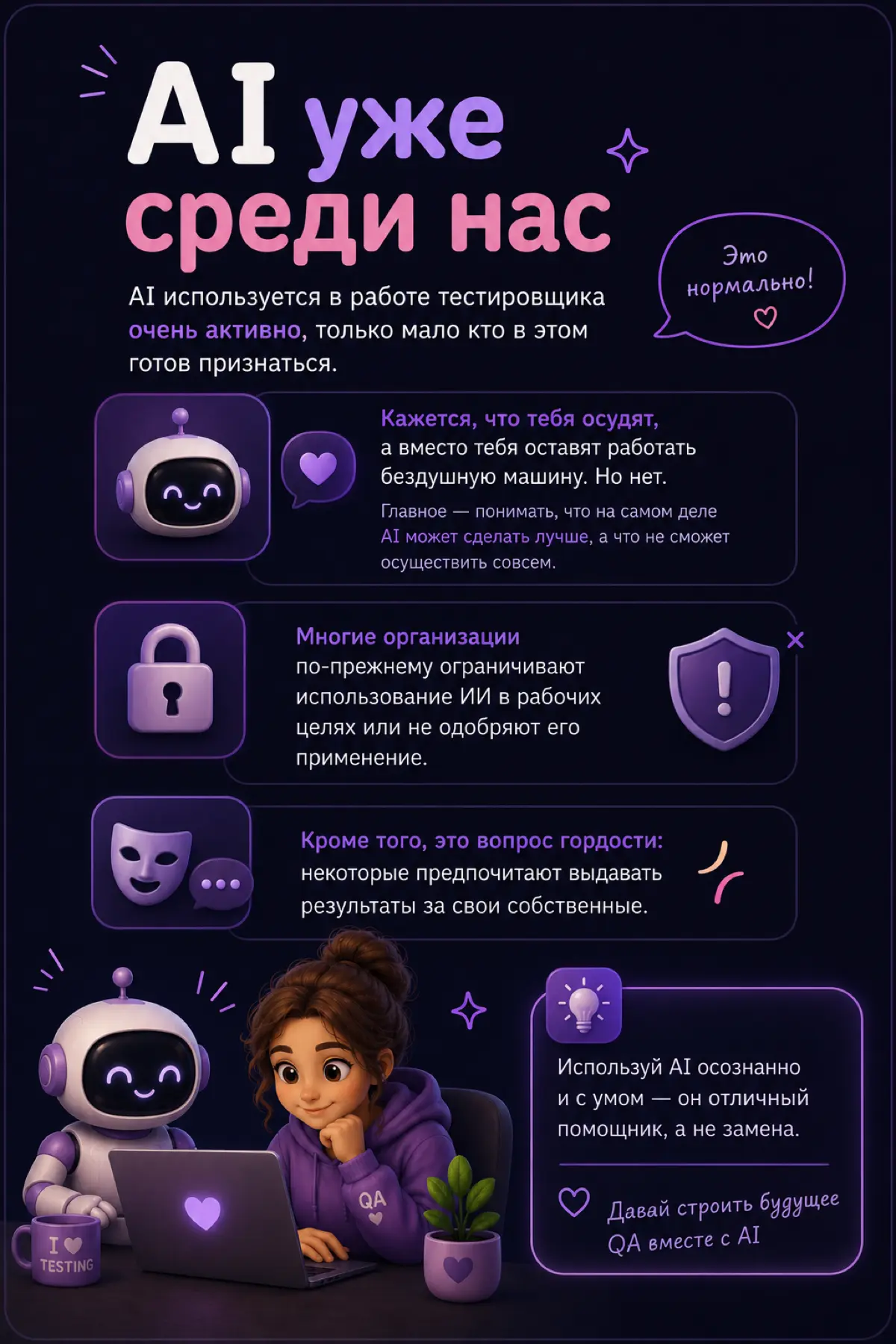 AI в работе QA 🤖👩🏼‍💻 | Сетка — социальная сеть от hh.ru
