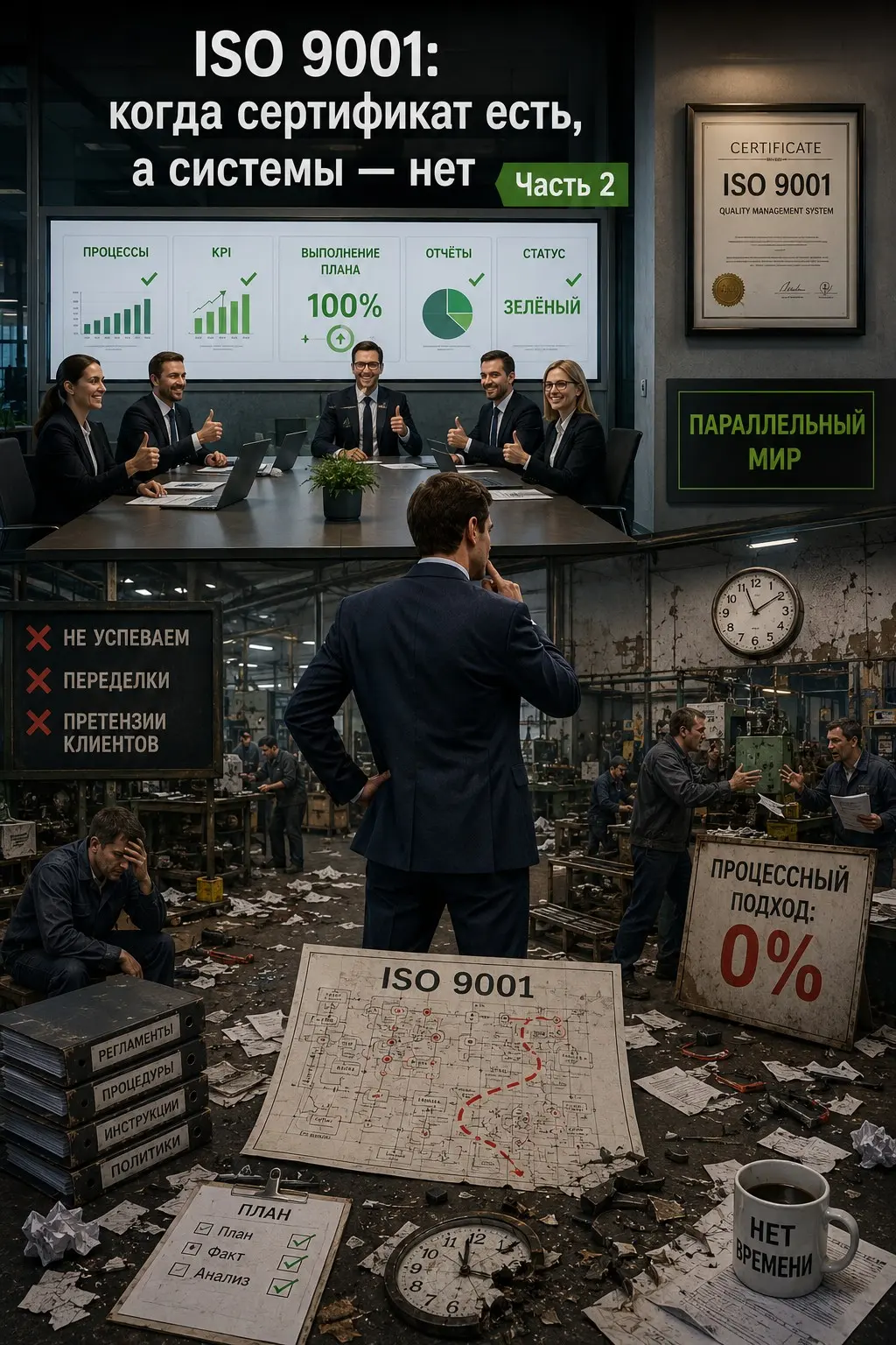⚡️ISO 9001: когда сертификат есть, а системы — нет. | Сетка — социальная сеть от hh.ru