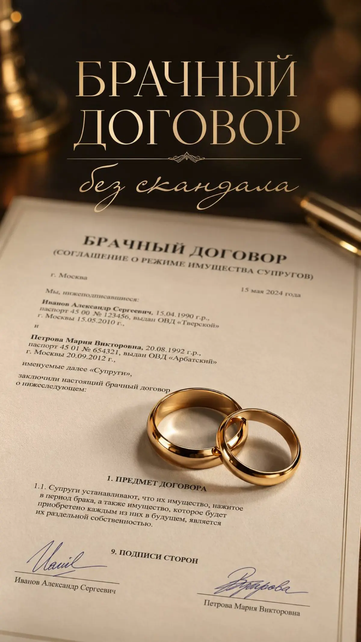 Брачный договор - начало конца?
Подписать брачный договор может каждый. И даже в любое удобное время - перед свадьбой или уже в долгом и счастливом браке | Сетка — социальная сеть от hh.ru