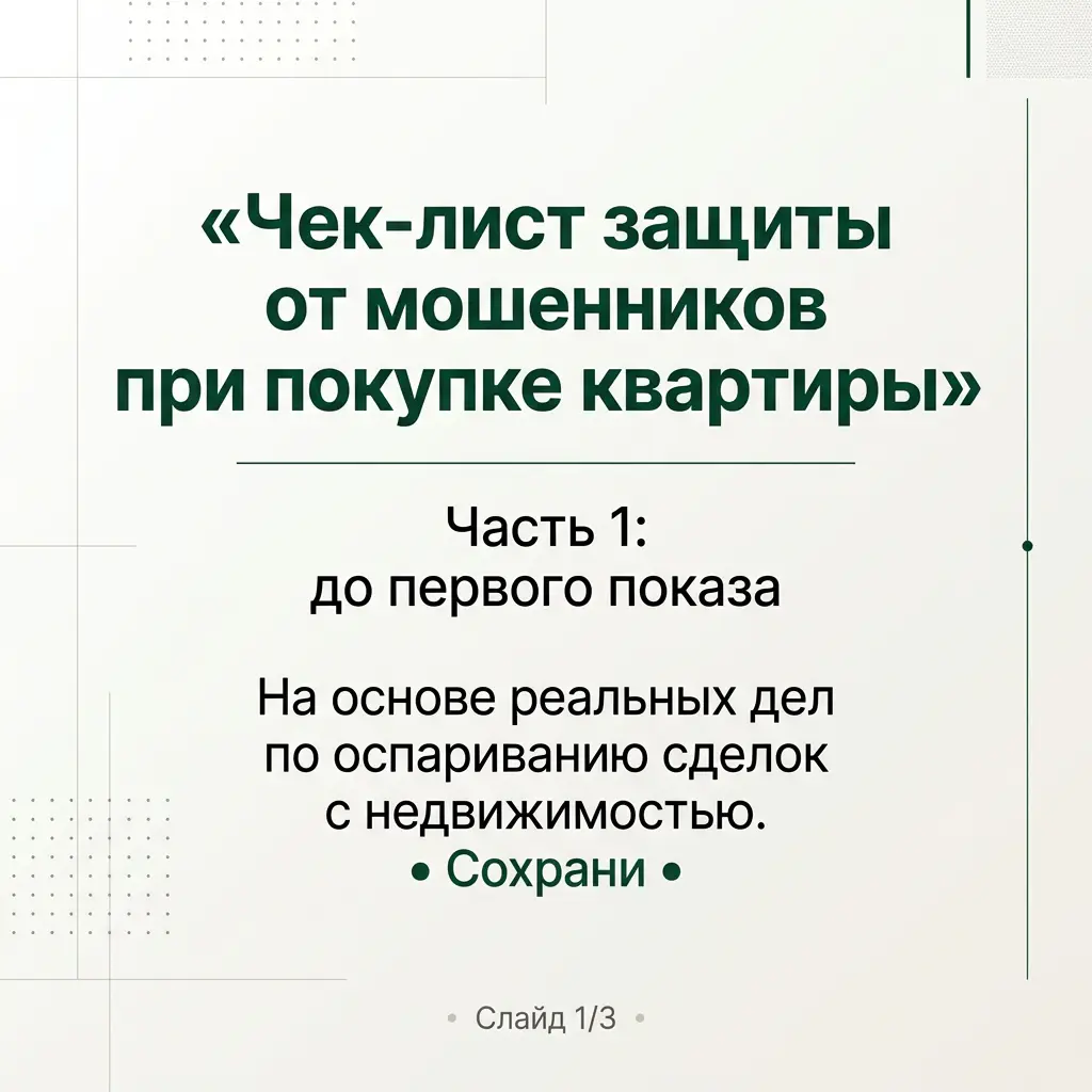 Чек-лист защиты от мошенников при покупке квартиры | Сетка — социальная сеть от hh.ru