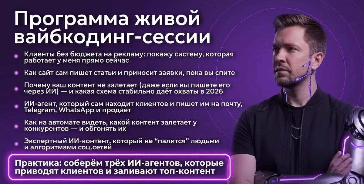 🔥 Уже стартуем
Тема: Как получать бесконечное количество заявок и клиентов от 0 руб. с помощью ИИ уже на этой неделе
Рассказываю прямо сейчас в эфире:
👉https://edu.plaan.ai/neuromakerweb | Сетка — социальная сеть от hh.ru