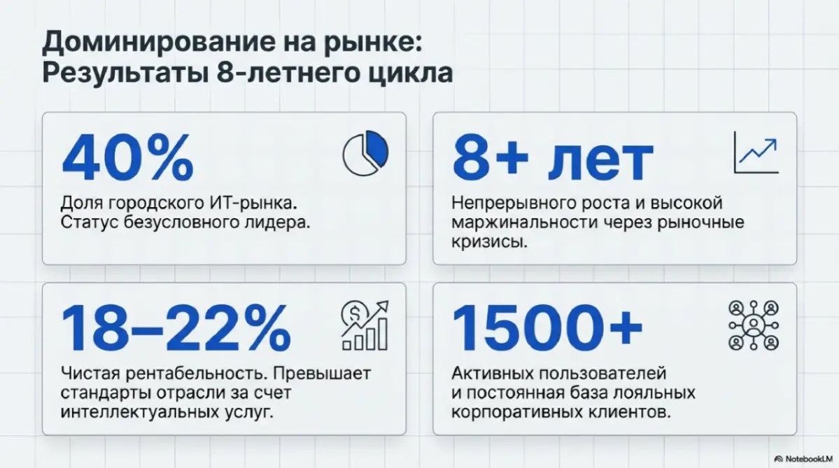 КЕЙС № 9: Создание и стратегическое управление ИТ-экосистемой (Market Leader)
Роль: Генеральный директор
Срок реализации: 8+ лет стабильной прибыли
📌 Стратегическая задача
Запуск ИТ-бизнеса «с нуля» и... | Сетка — социальная сеть от hh.ru
