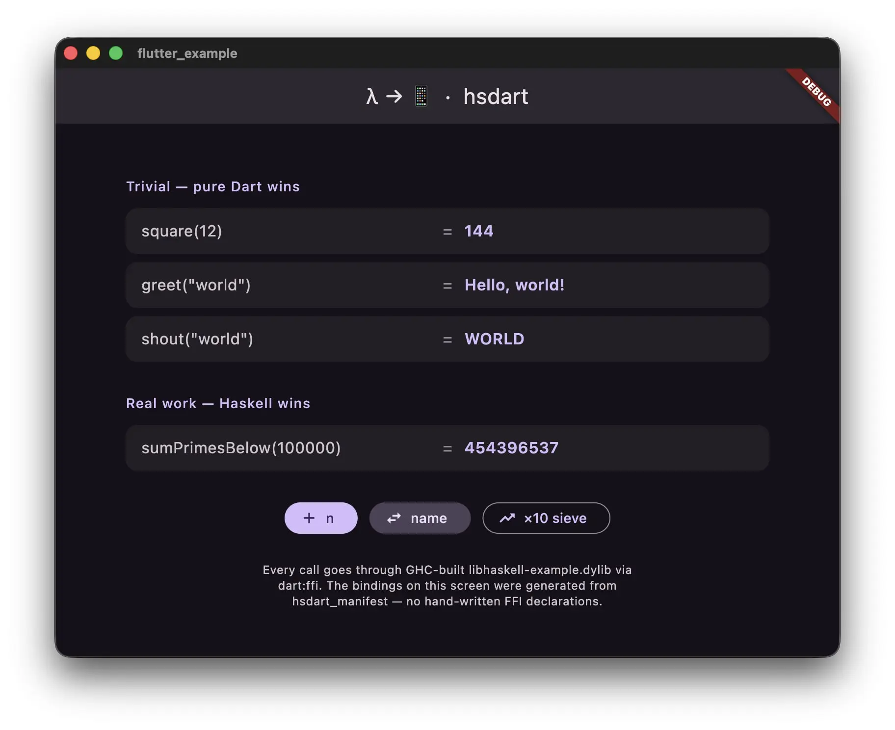 Calling Haskell from Flutter for fun (and some profit): Товарищ Яков по приколу запилить такое, где Flutter может вызывать Haskell через FFI. Посмотреть ржамбу можно тут.
https://yakov | Сетка — социальная сеть от hh.ru