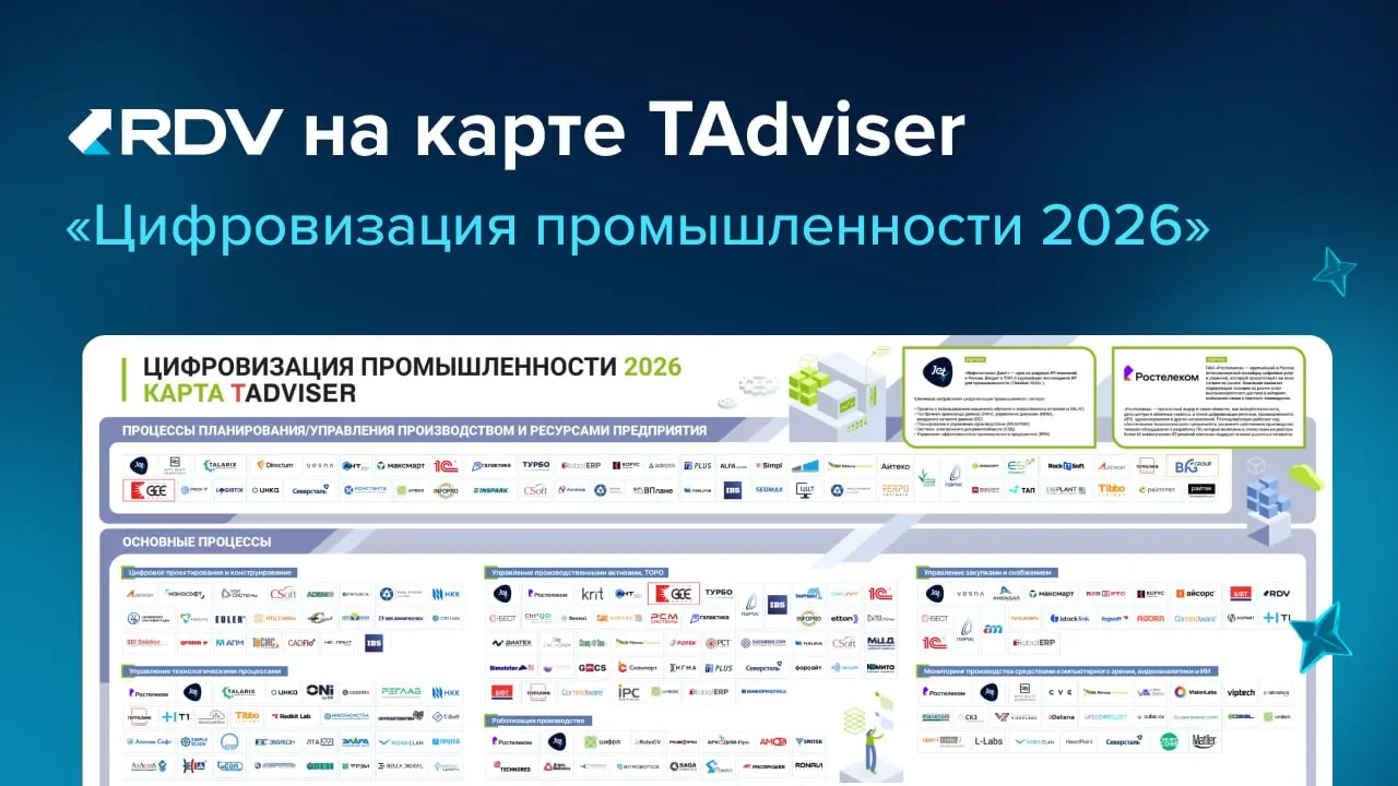 TAdviser выпустил новую карту рынка цифровизации промышленности - более 300 ИТ- компаний и 16 функциональных блоков, охватывающих ключевые процессы промышленных предприятий | Сетка — социальная сеть от hh.ru