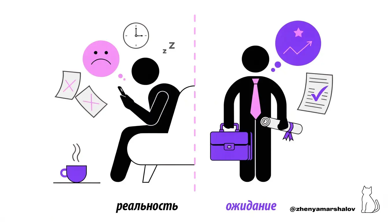 Ожидание | Реальность | Сетка — социальная сеть от hh.ru