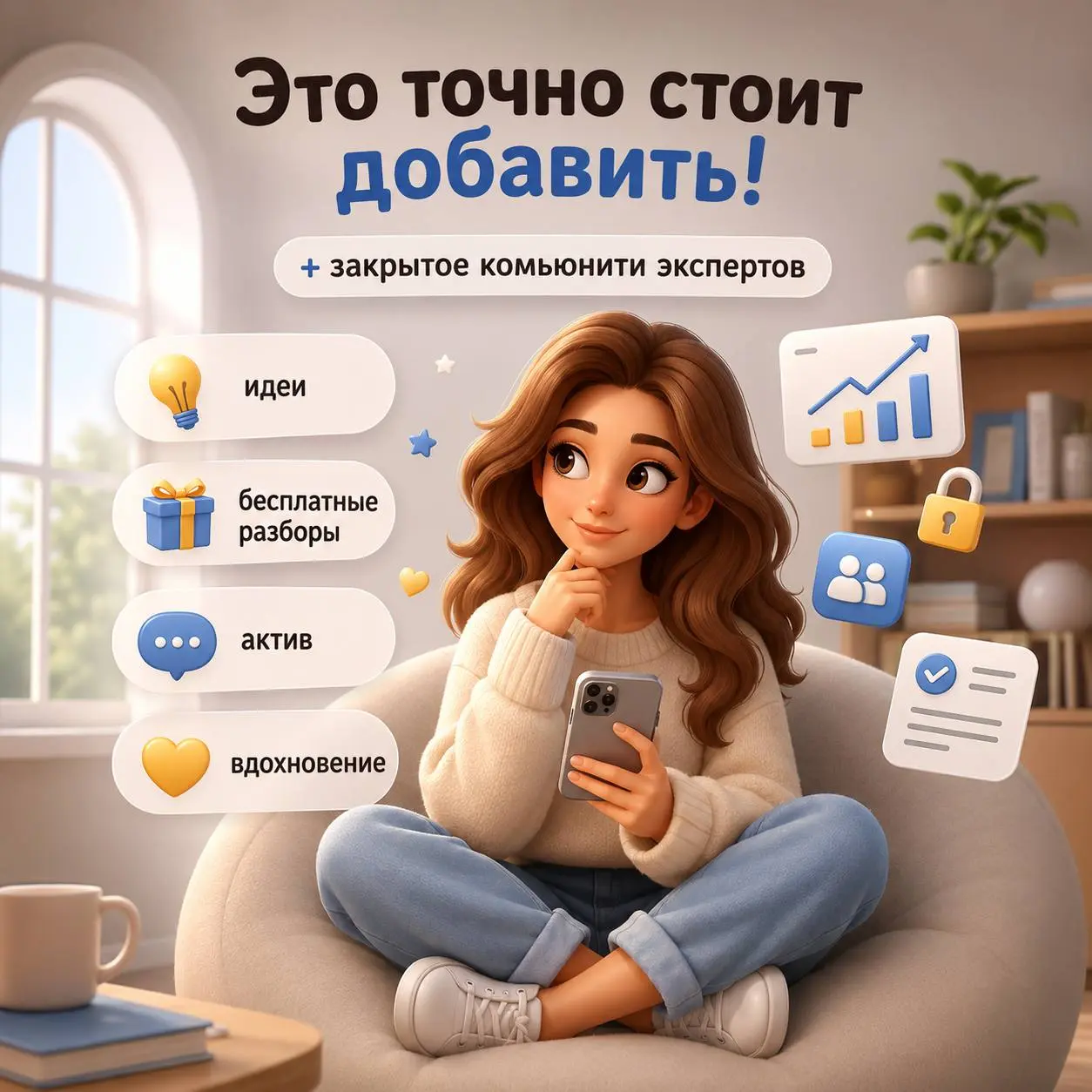 Это точно стоит добавить, если вы ведёте блог ⬇️
Иногда наступает момент, когда открываешь свой канал… и вообще не понимаешь, что делать дальше, идеи закончились, посты не пишутся, охваты просели и пр... | Сетка — социальная сеть от hh.ru