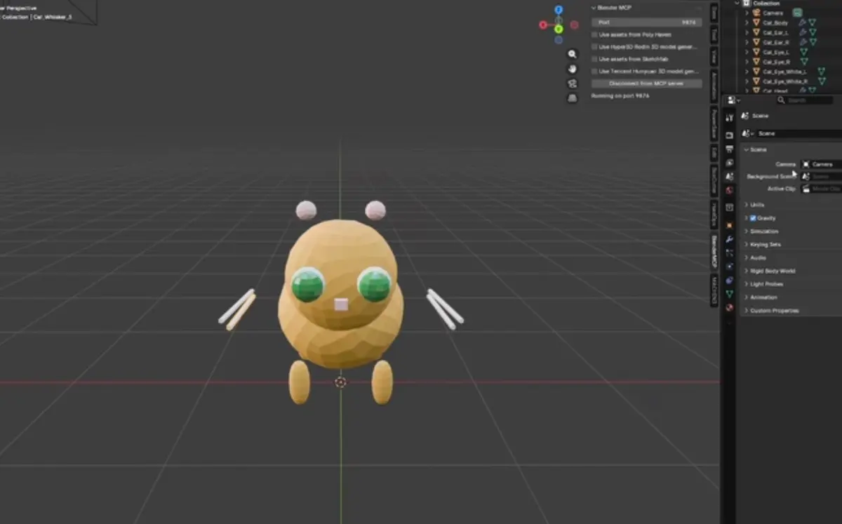 Claude AI + MCP + blender = ? | Сетка — социальная сеть от hh.ru