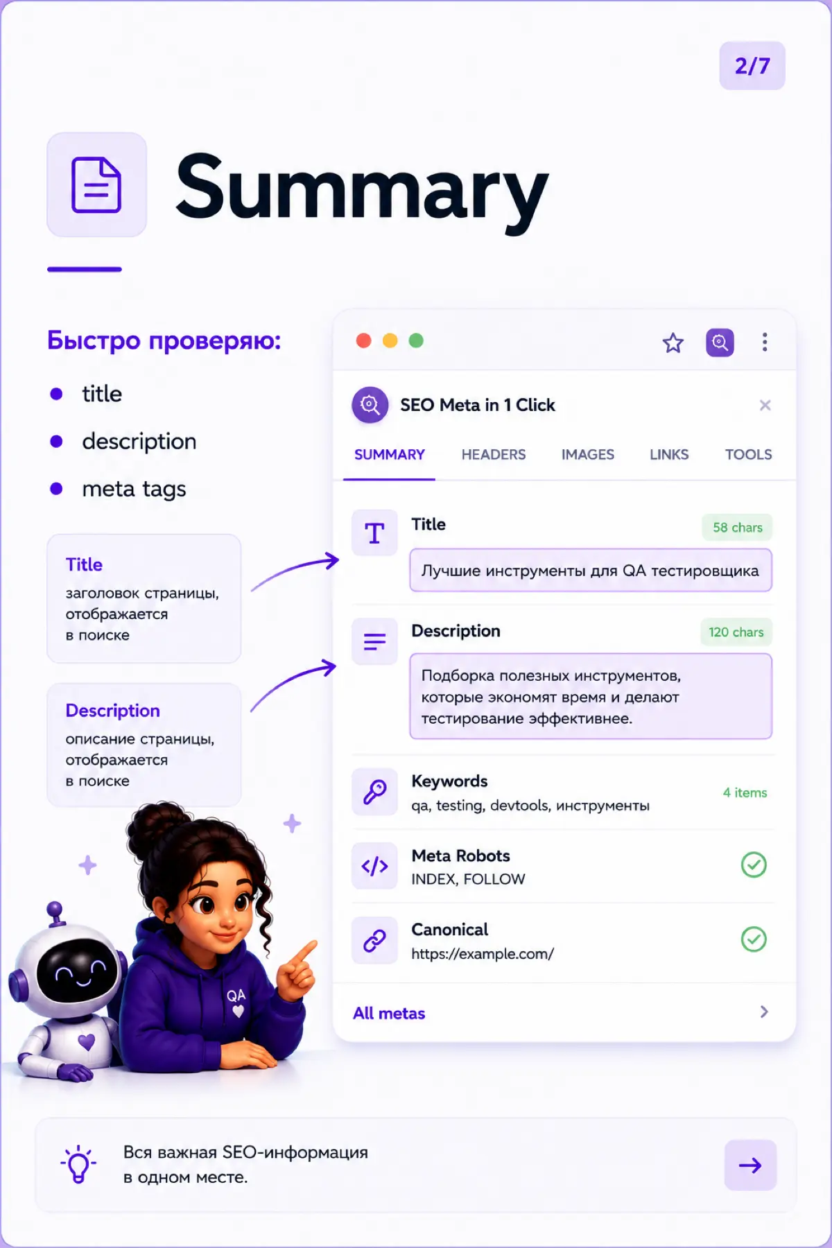 SEO Meta in 1 Click для QA💻 | Сетка — социальная сеть от hh.ru