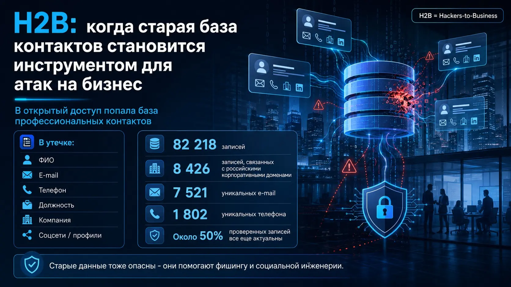 H2B: старая база контактов как инструмент атак на бизнес | Сетка — социальная сеть от hh.ru