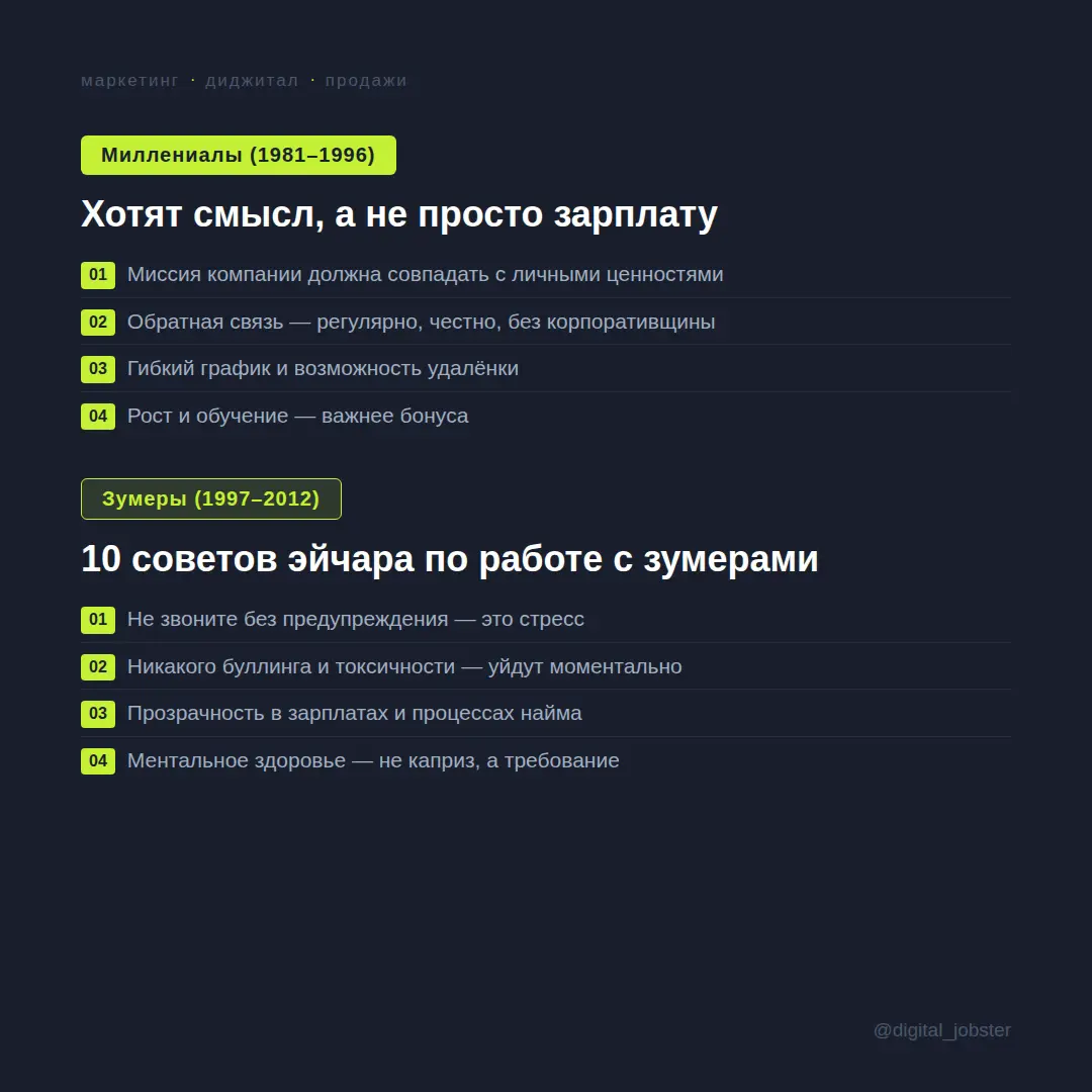 Зумеры, бумеры и миллениалы в работе и карьере! | Сетка — социальная сеть от hh.ru