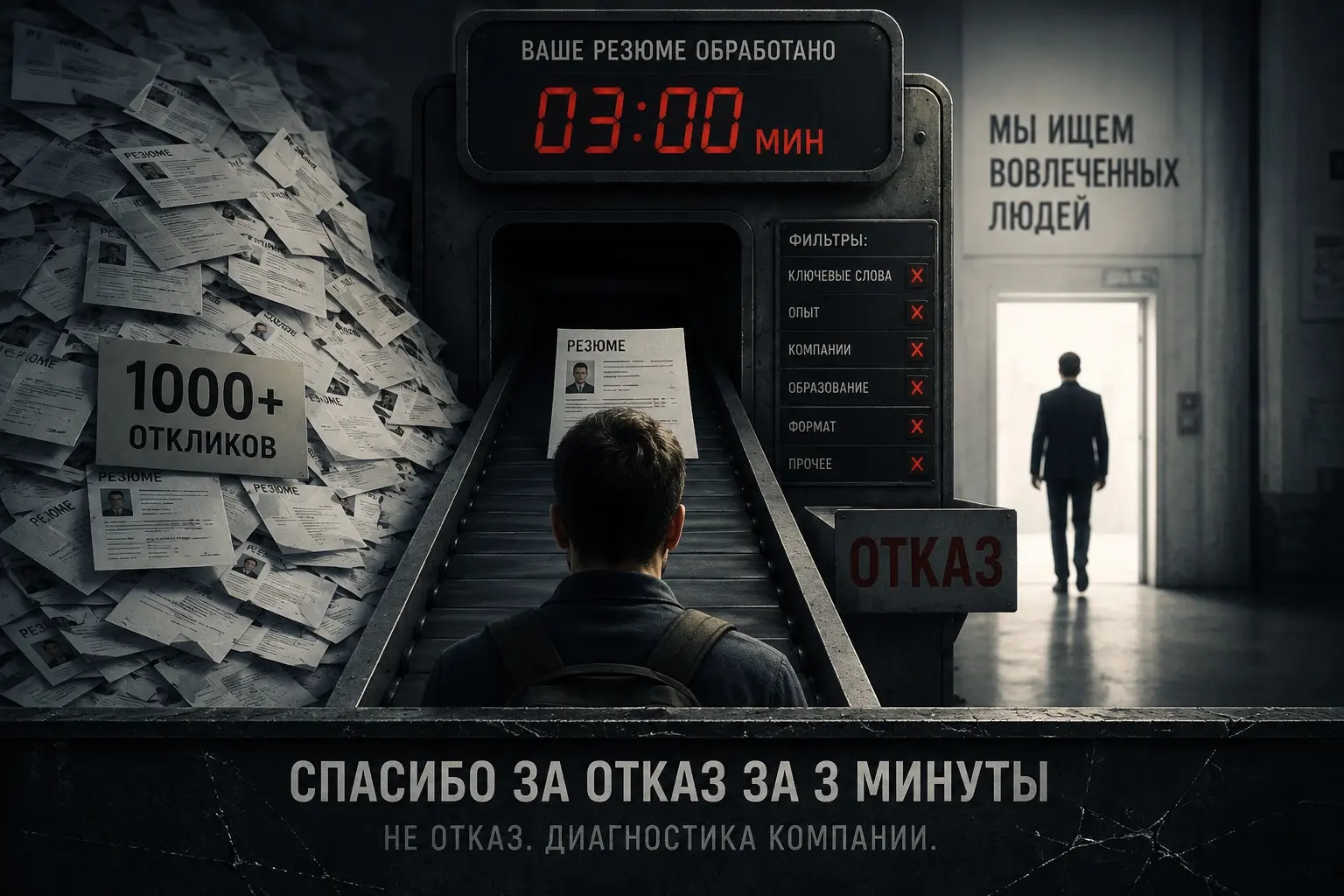 Спасибо за отказ за 3 минуты | Сетка — социальная сеть от hh.ru