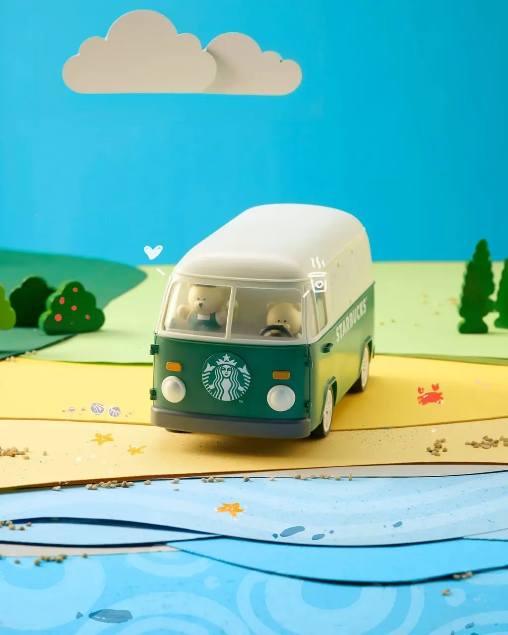 Милота, Starbucks из Сингапура выпустил мини-трак с водителями мишками-бариста | Сетка — социальная сеть от hh.ru