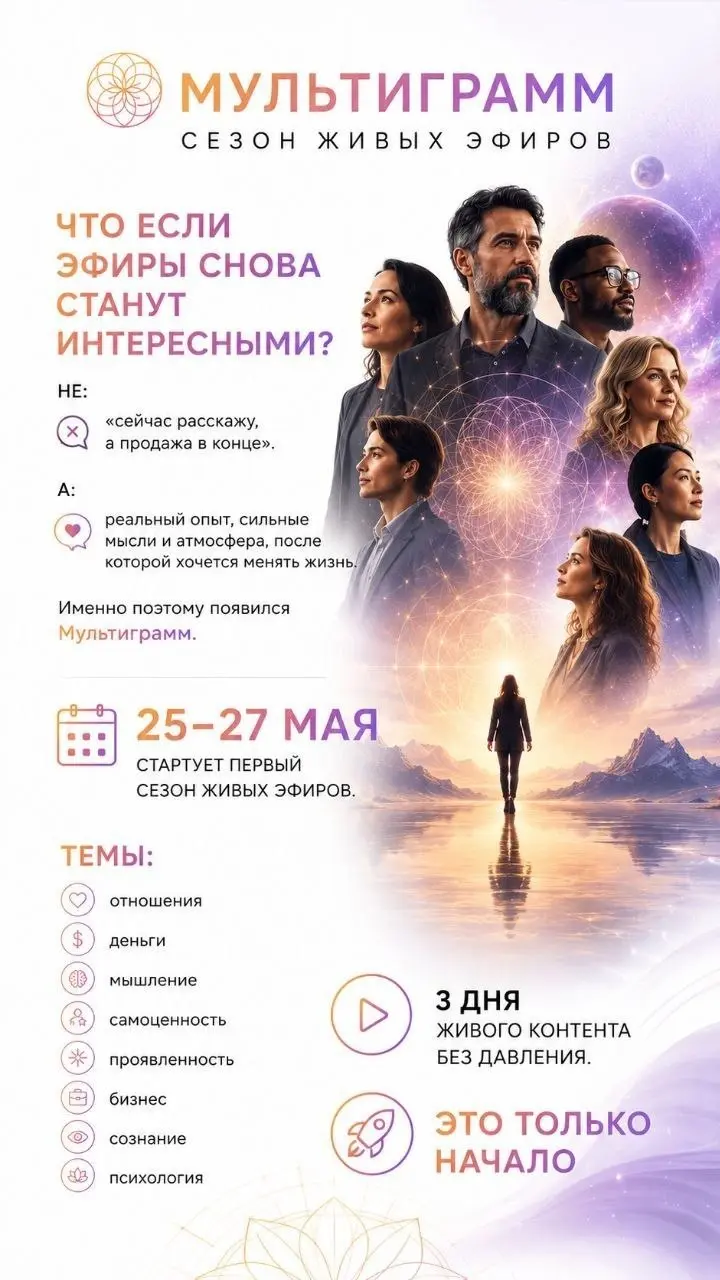 Всем доброго вечера🖤
25 мая стартует наш марафон эфиров, где я и мои коллеги будем вещать вам, волнующие вас темы:

психическое здоровье и благополучие;
отношения;
деньги, карьера, развитие и многое д... | Сетка — социальная сеть от hh.ru
