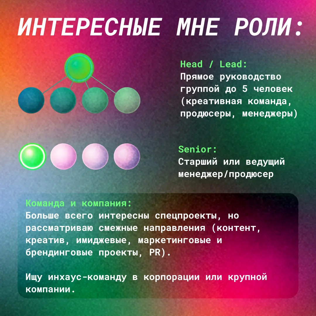 Ищу роли в креативных командах инхаус | Сетка — социальная сеть от hh.ru
