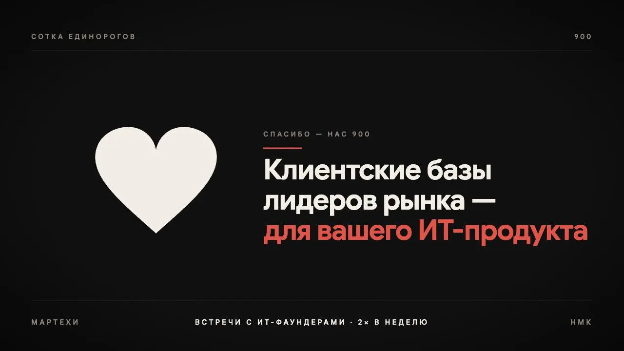 900 подписчиков! И клиентские базы лидеров рынка для вашего ИТ-продукта | Сетка — социальная сеть от hh.ru