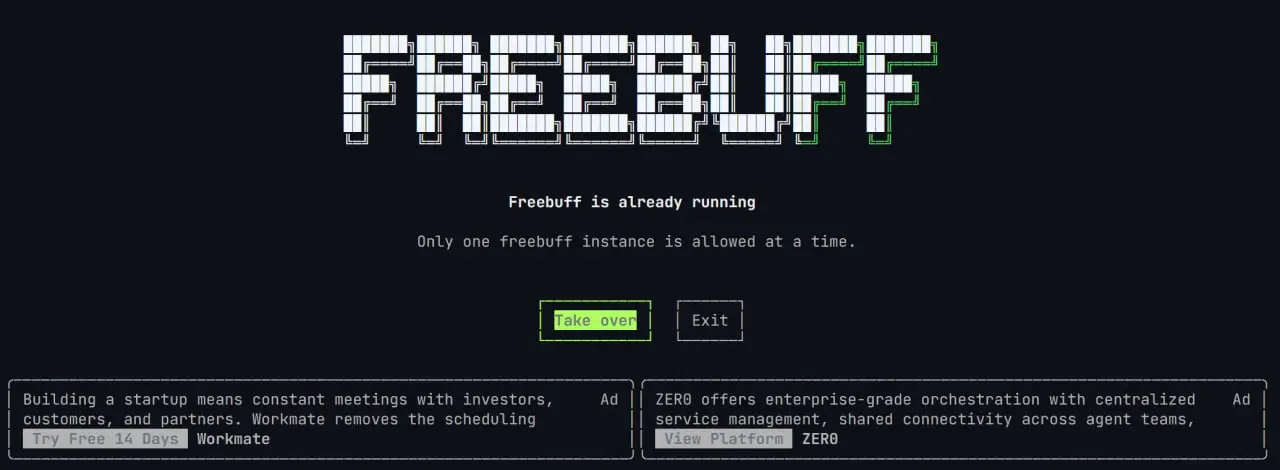 Интересный проект для вайбкодинга https://freebuff.com/ с бесплатными лимитами и без ограничений по токенам, действительно работает. На деле - 5 сессий по часу каждый день. Доступны DeepSeek и MiniMax | Сетка — социальная сеть от hh.ru
