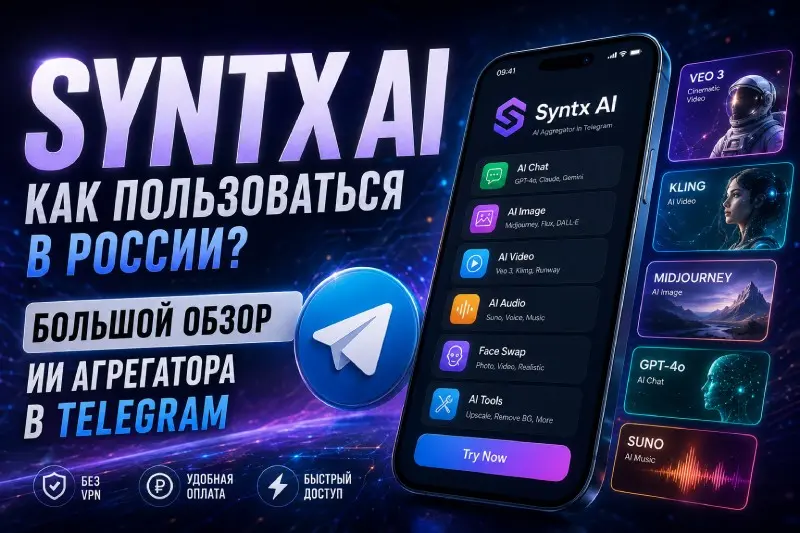Syntx AI — как пользоваться в России? Большой обзор AI | Сетка — социальная сеть от hh.ru