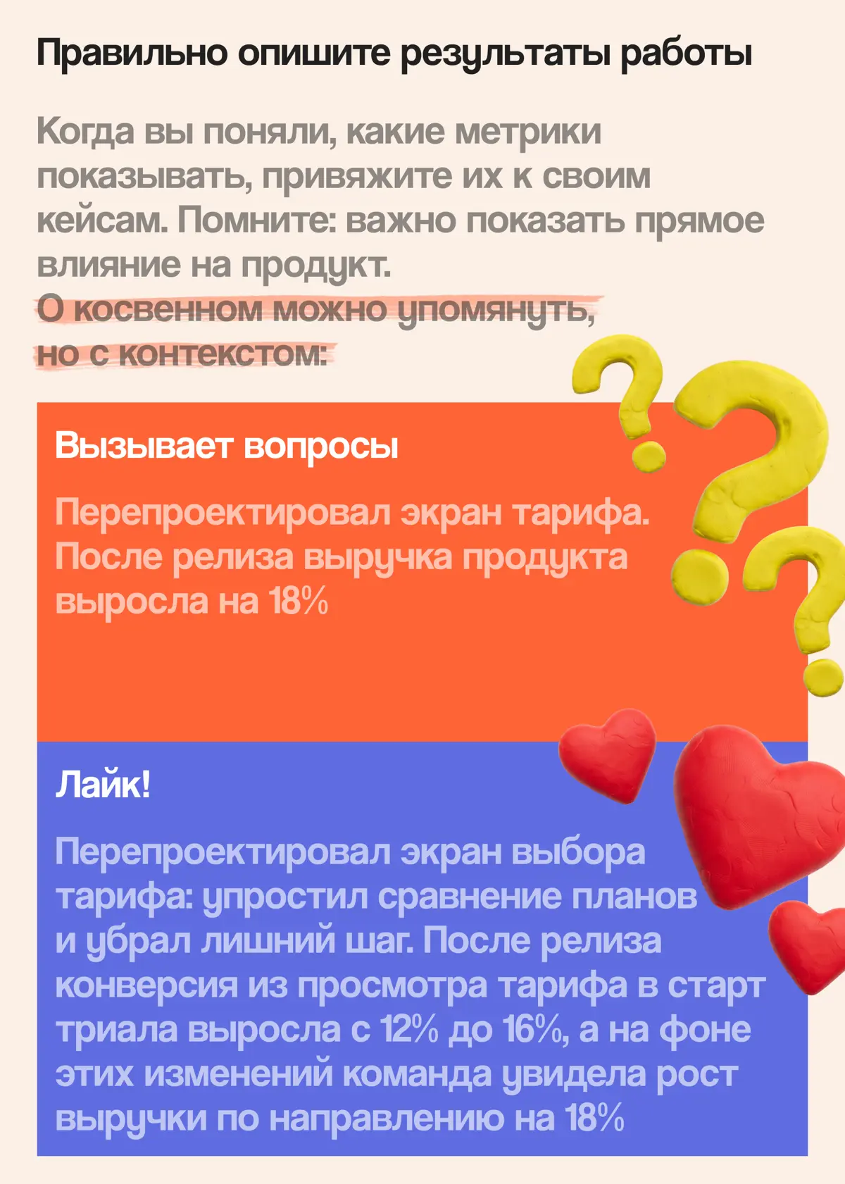 Связь дизайна и продуктовых метрик — зачем она в резюме? | Сетка — социальная сеть от hh.ru