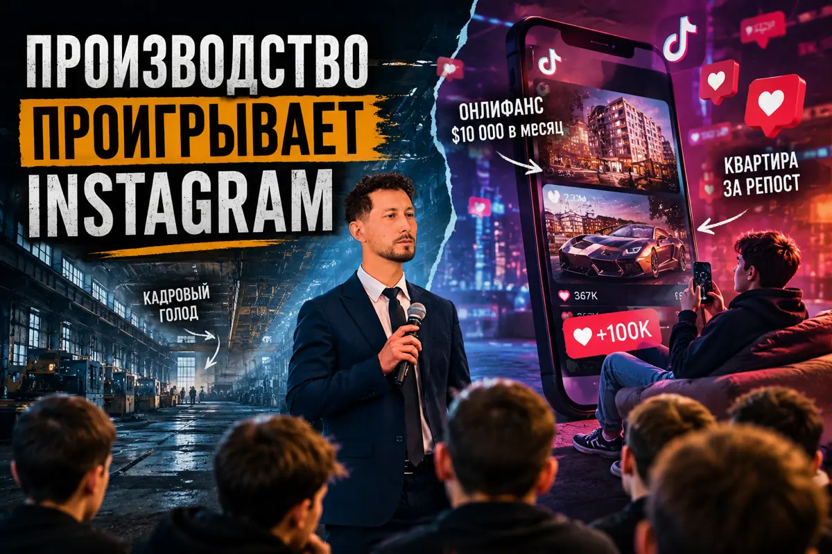 Заводы проигрывают instagram | Сетка — социальная сеть от hh.ru
