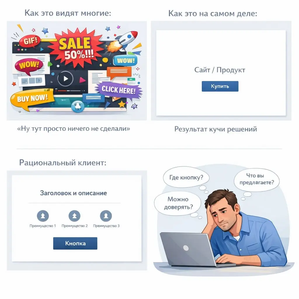 Заметила, что люди начали уставать от сайтов.
Не от интернета в целом — тут уже поздно.
Именно от сайтов, которые пытаются впечатлить любой ценой | Сетка — социальная сеть от hh.ru