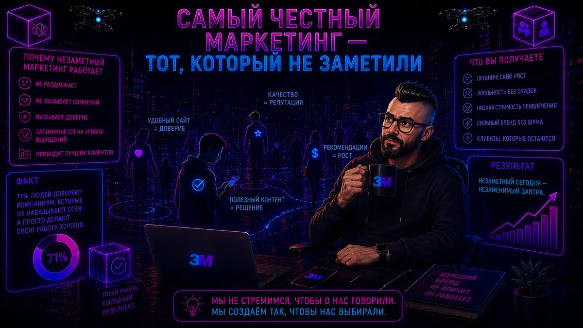 Самый честный маркетинг — тот, который не заметили 👁️ | Сетка — социальная сеть от hh.ru