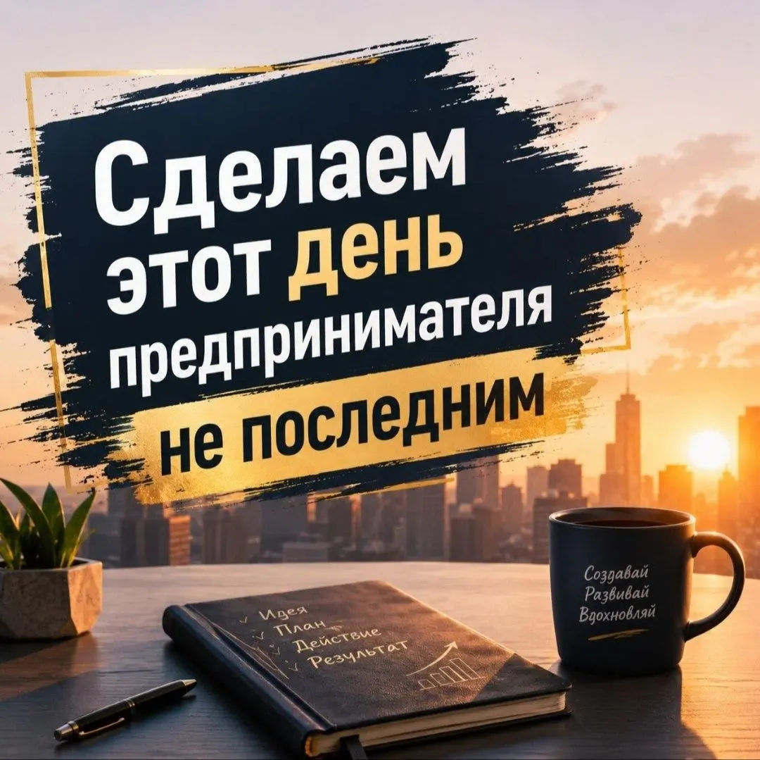 С Днем Предпринимателя! Сегодня ваш день.
День людей, которые создают, рискуют, берут ответственность, двигают вперёд себя, команды, семьи, компании и в том числе нашу страну | Сетка — социальная сеть от hh.ru