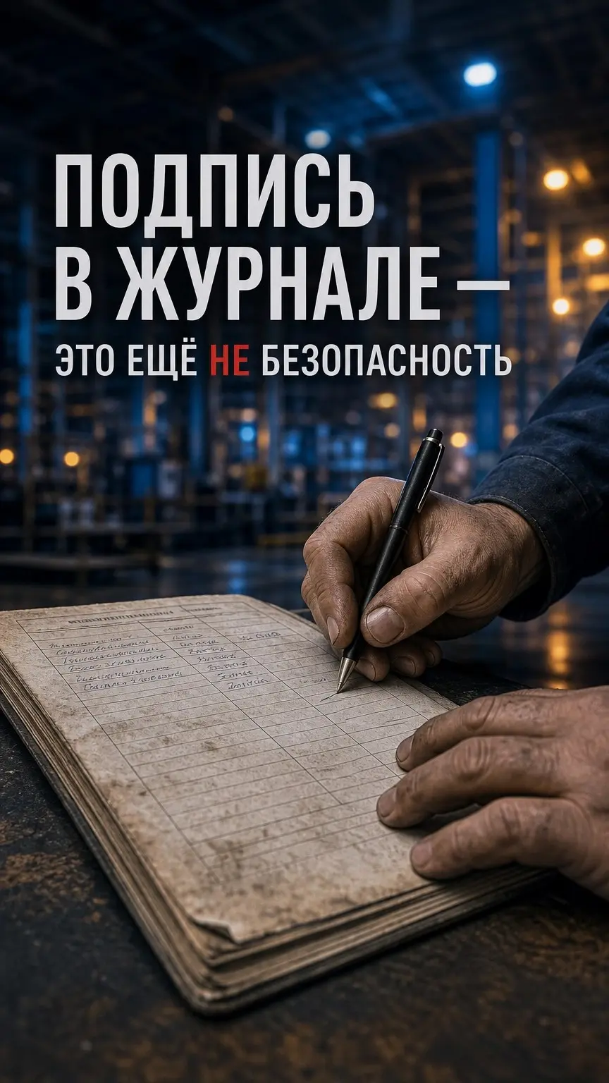 Подпись в журнале по охране труда — это ещё не безопасность! | Сетка — социальная сеть от hh.ru