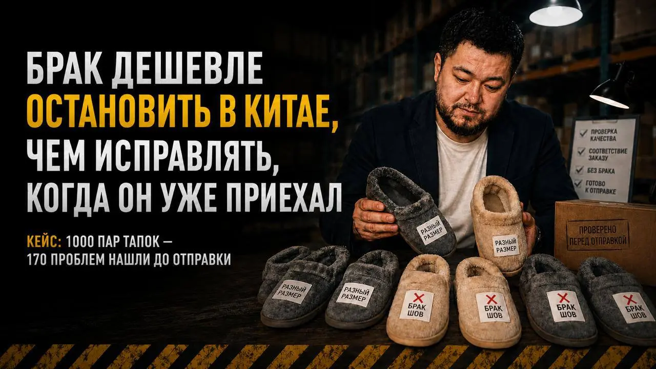 «Зачем мне агент в Китае? Я сам с фабрикой договорюсь напрямую. Это лишние расходы!»🤔
Парирую!
Получил я на днях 1000 пар домашних тапок от фабрики. Проверяю их по заданию клиента | Сетка — социальная сеть от hh.ru