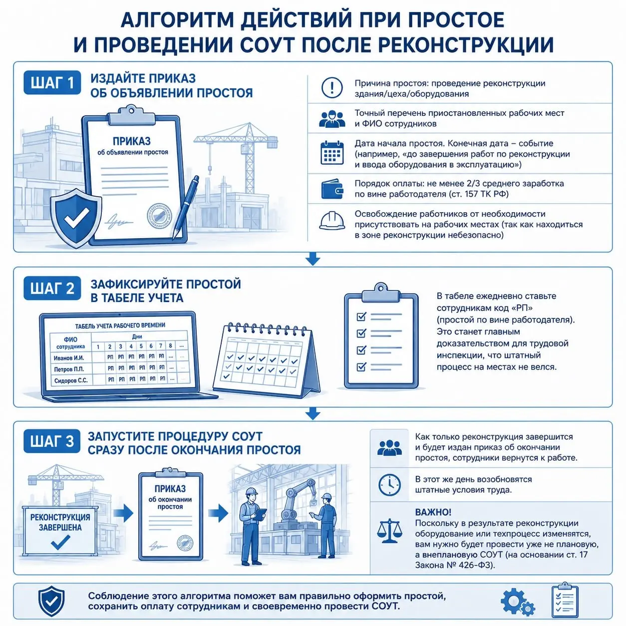 ❓ Как законно отсрочить проведение СОУТ?
Можно ли Приказом на проведение реконструкции на предприятии отложить проведение СОУТ?
❗️ Если это "вредники" и на время проведения работ они выведены на прост... | Сетка — социальная сеть от hh.ru
