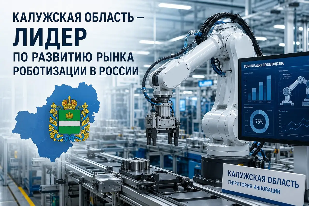 🤖 Калужская область — главный роботизированный регион России!
Регион возглавил рейтинг по развитию рынка роботизации в РФ. Об этом сообщают РИА Новости со ссылкой на исследование ВЭБ.РФ | Сетка — социальная сеть от hh.ru