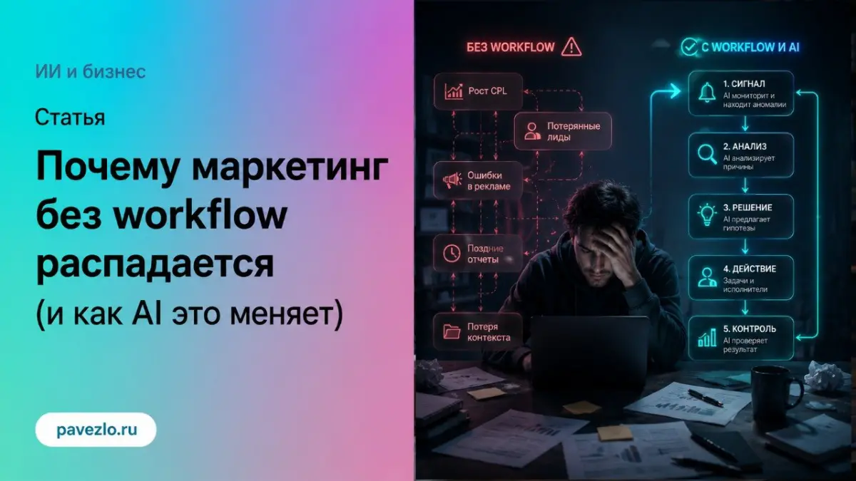 Почему маркетинг без workflow распадается (и как AI это меня | Сетка — социальная сеть от hh.ru