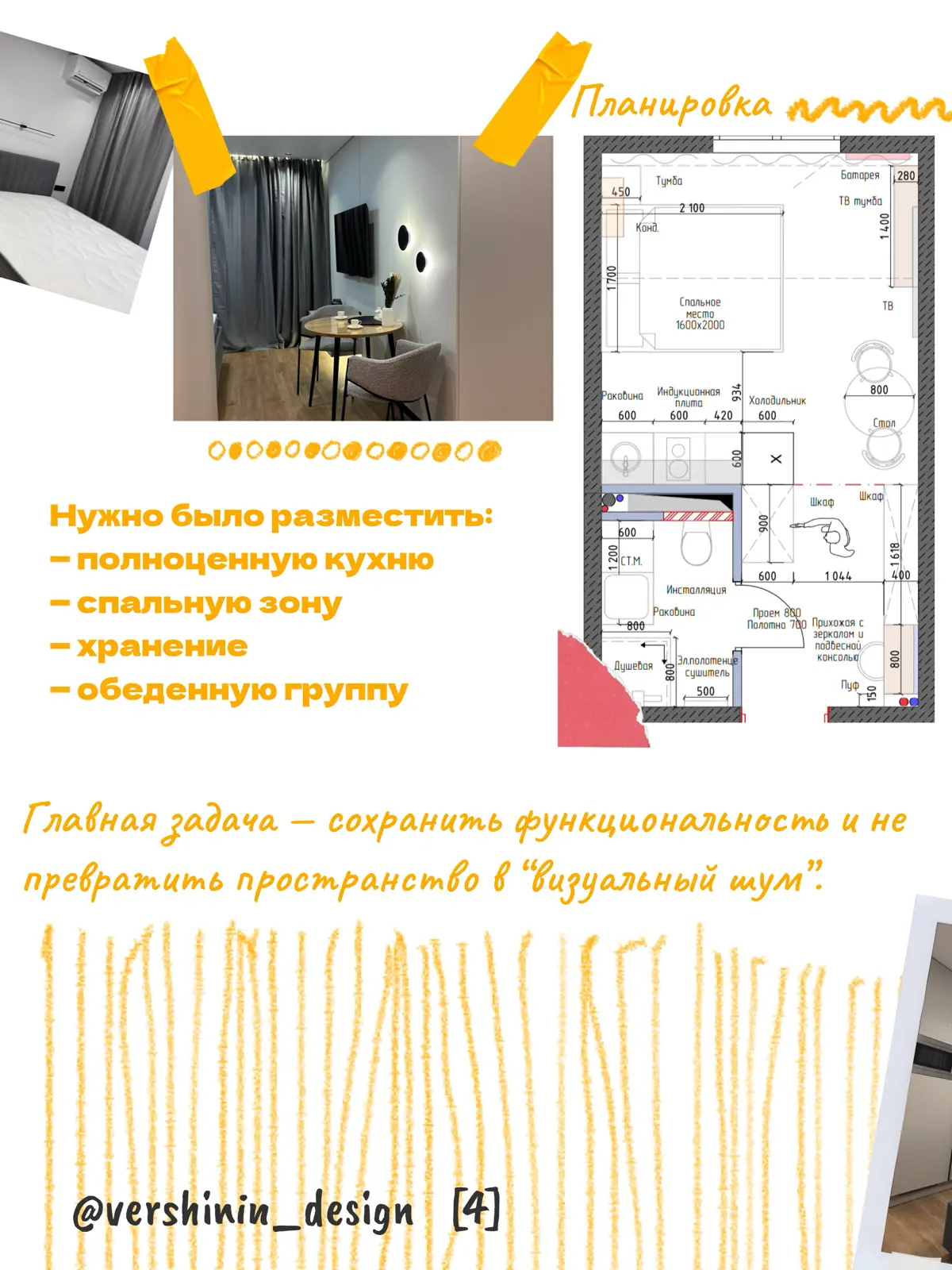 23 м² под аренду: интерьер, который работает на прибыль | Сетка — социальная сеть от hh.ru