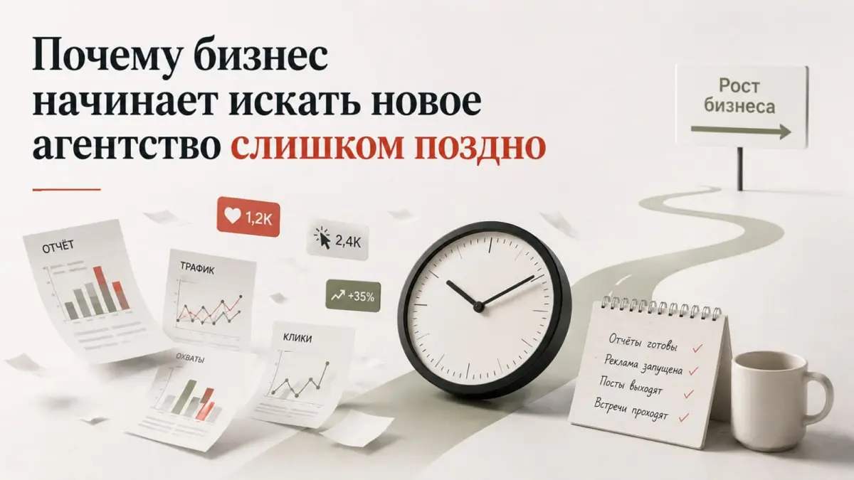 Агентство присылает отчёты, реклама работает, посты выходят по графику. Всё выглядит нормально | Сетка — социальная сеть от hh.ru