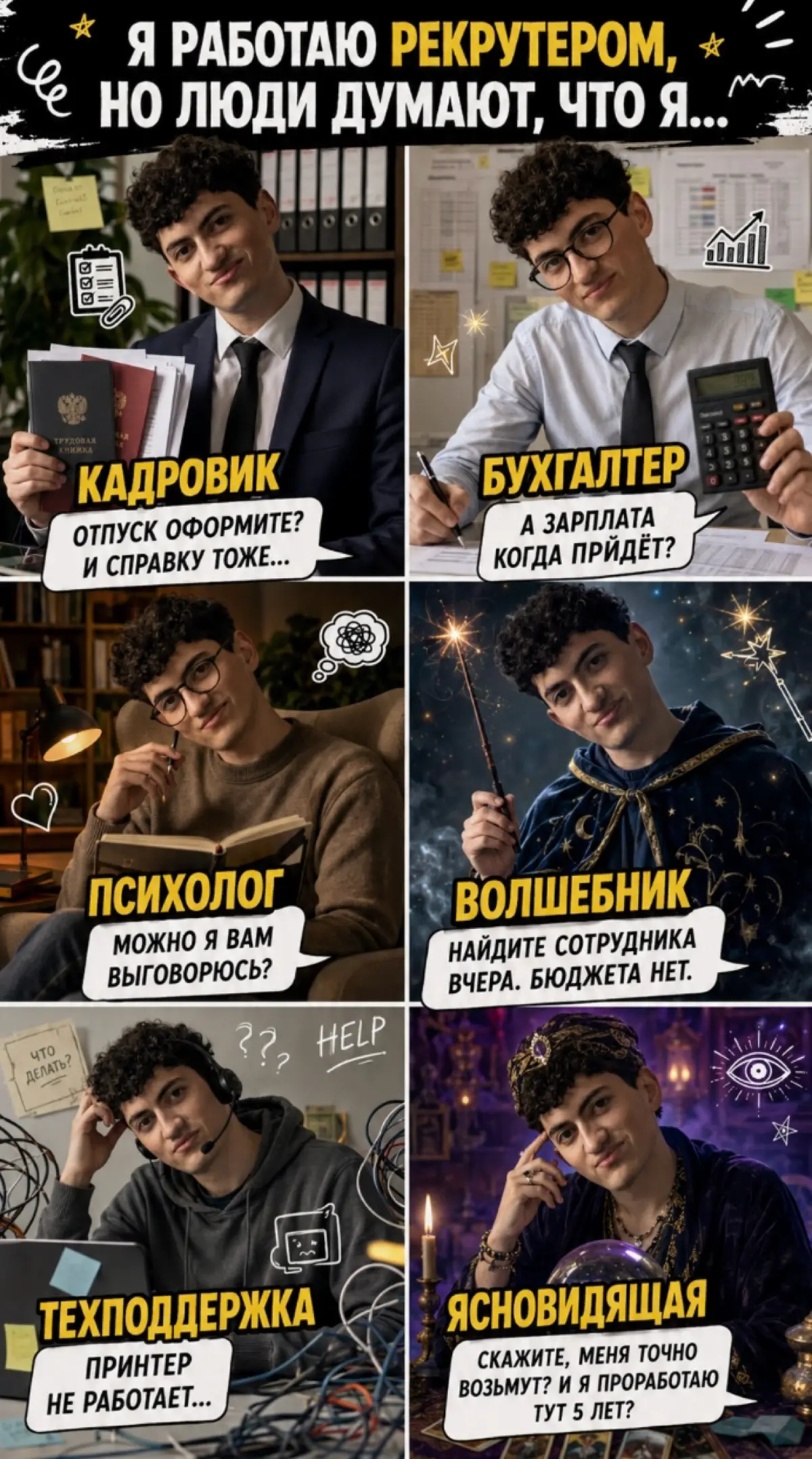 Я работаю HR-рекрутером, но люди почему-то уверены, что | Сетка — социальная сеть от hh.ru
